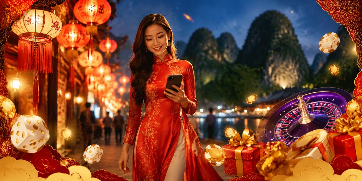 Người chơi tra cứu FAQ vs3 trên điện thoại tại chợ đêm Ninh Bình